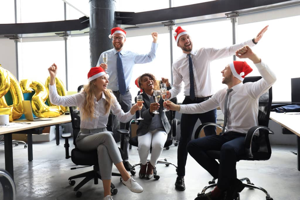Office holiday party. Stay staffed during the holidays with temporary employees.